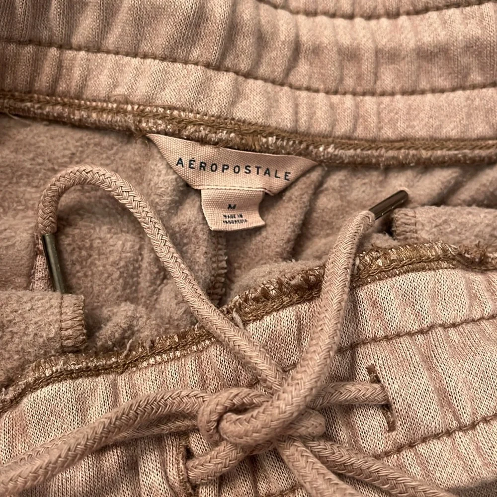 Aeropostale Essential Washed Light Brown Fleece Carpenter Short/NWT/M